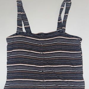striped straight neck tank from american eagle🐅